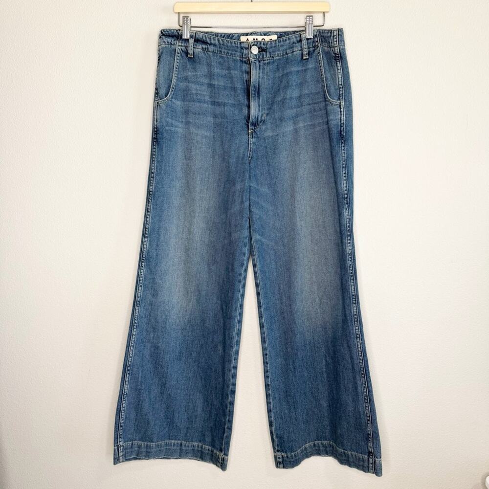 AMO Edith Trouser Jeans Wide Leg Women’s Size 30 - Picture 2 of 6